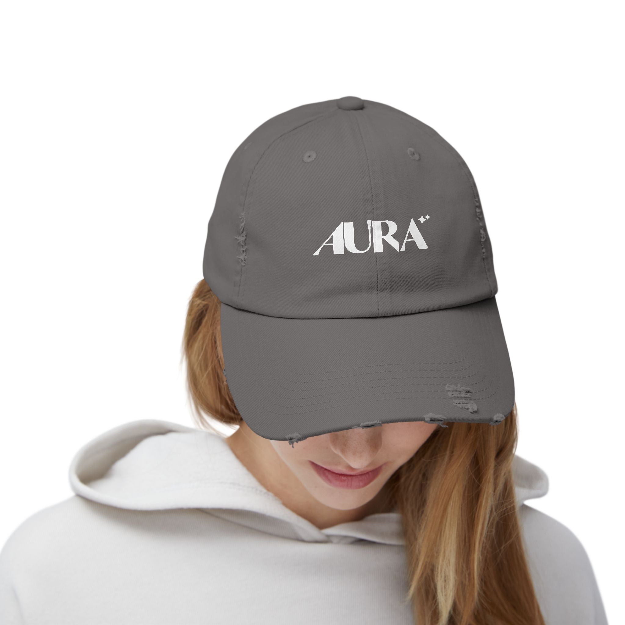 AURA Distressed Baseball Cap