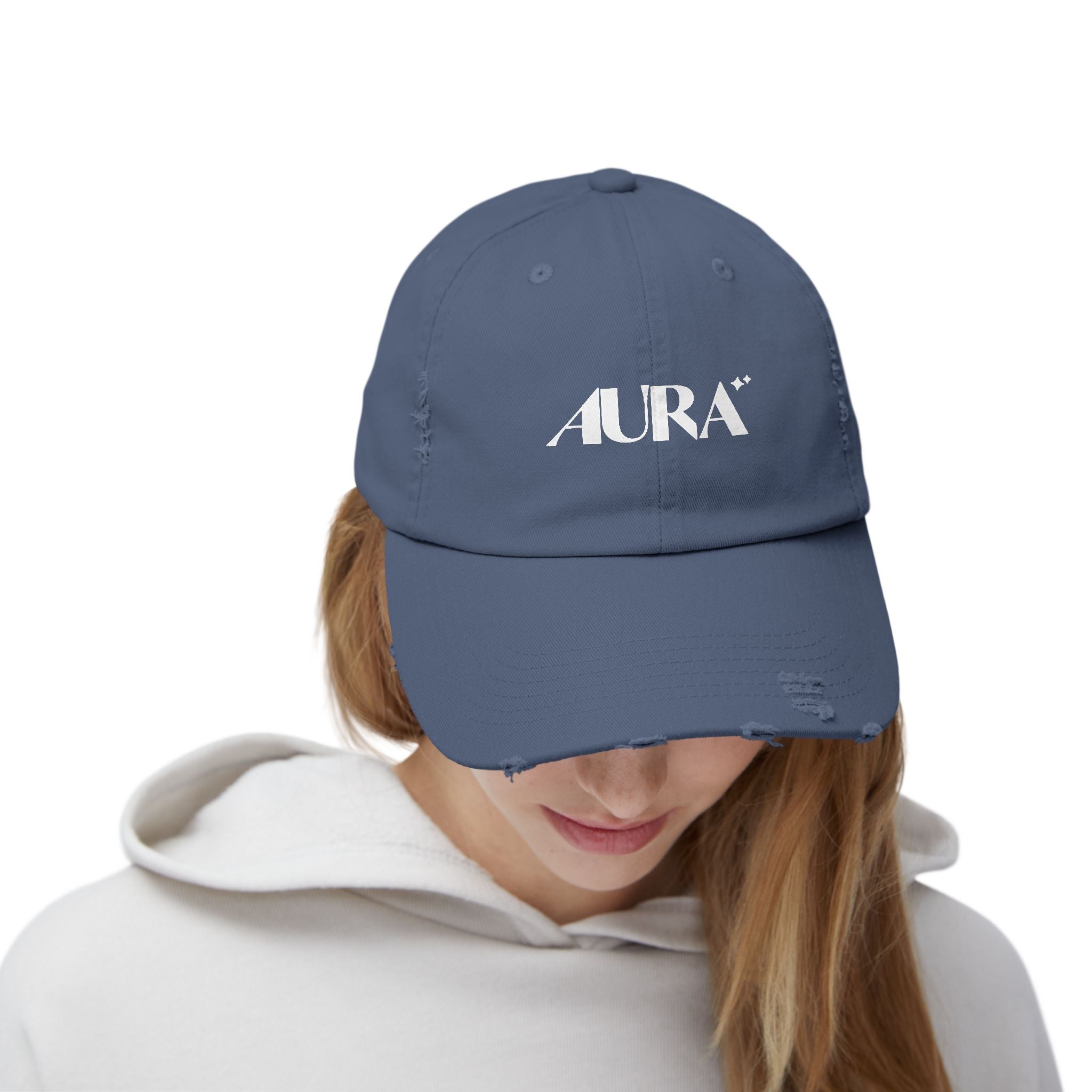 AURA Distressed Baseball Cap